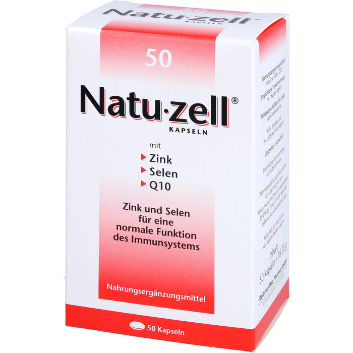 Natu-zell mit Zink, Selen, Q12 Kapseln, 50 St. Kapseln