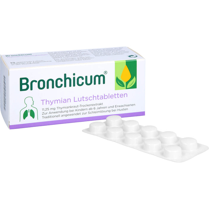 Bronchicum Thymian Lutschtabletten, 50 pc Tablettes