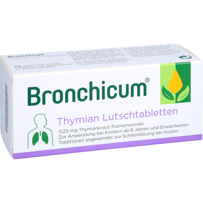 Bronchicum Thymian Lutschtabletten, 50 St. Tabletten