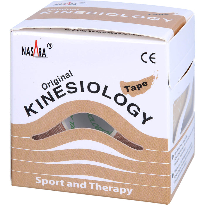 NASARA Kinesiologie Tape Beige 5cmx5m, 1 St PFL