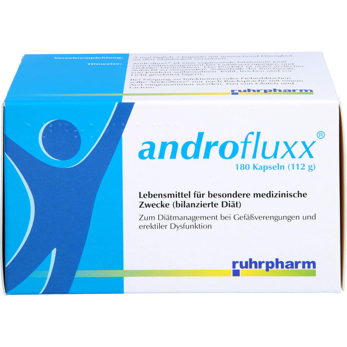 Androfluxx Kapseln bei Gefäßverengungen und erektiler Dysfunktion, 180 pc Capsules