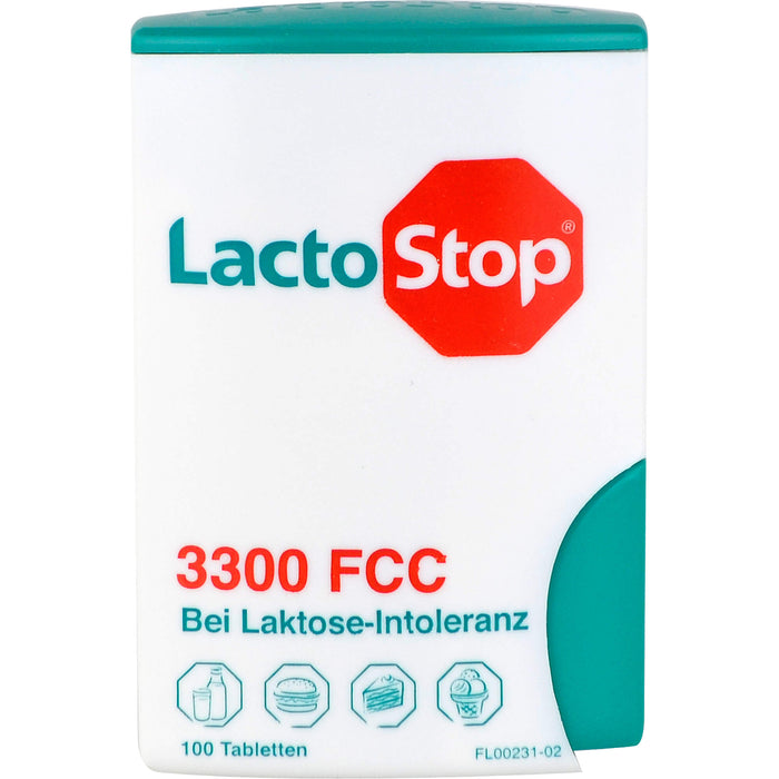 LactoStop 3300 FCC bei Lactose-Intoleranz Tabletten, 100 pcs. Tablets