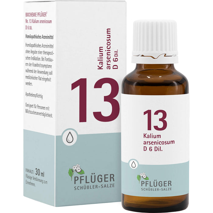 Biochemie Nr.13 Kalium arsenicosum D6 Pflüger Dil., 30 ml TRO