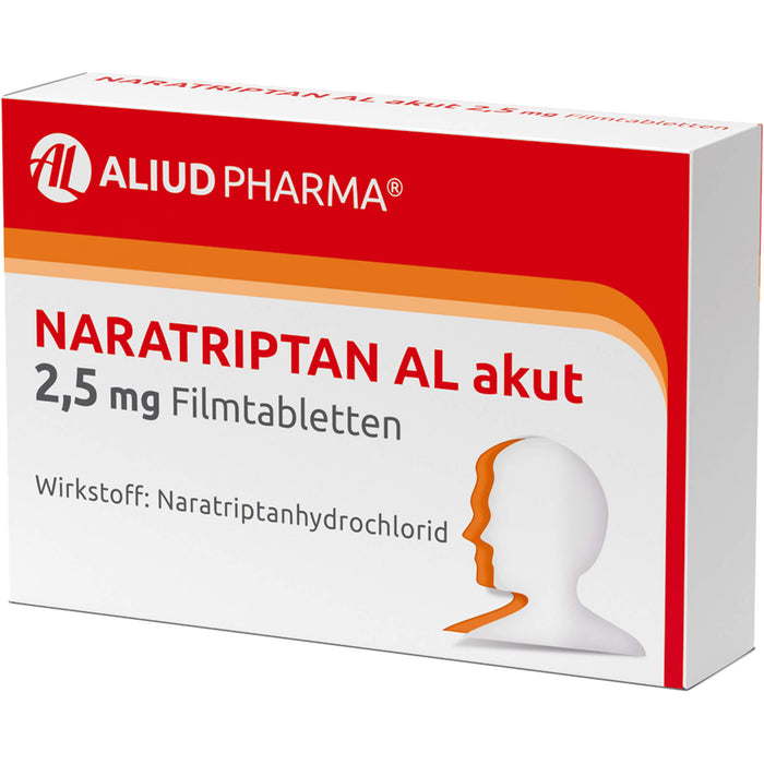 Naratriptan AL akut 2,5 mg Filmtabletten, 2 pcs. Tablets