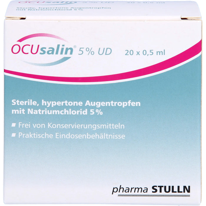 OCUsalin 5% UD, 20X0.5 ml ATR