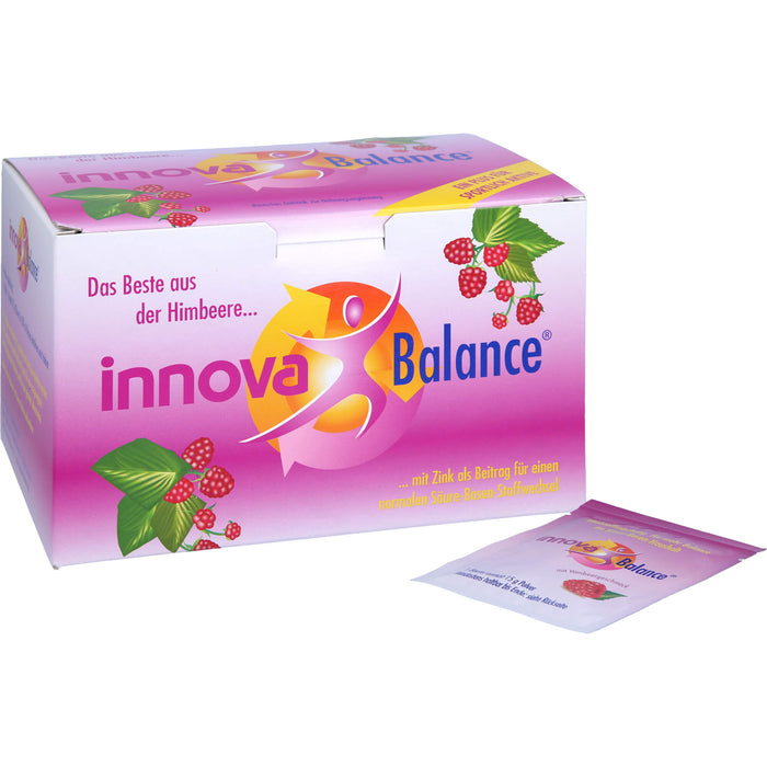 Innova Balance Pulver mit Himbeergeschmack für mehr Balance im Säure-Basen-Haushalt, 30 pc Sachets