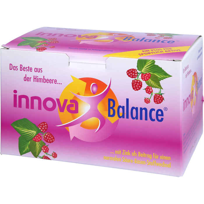 Innova Balance Pulver mit Himbeergeschmack für mehr Balance im Säure-Basen-Haushalt, 30 pcs. Sachets