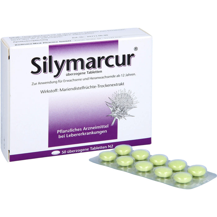 Silymarcur überzogene Tabletten, 50 St UTA