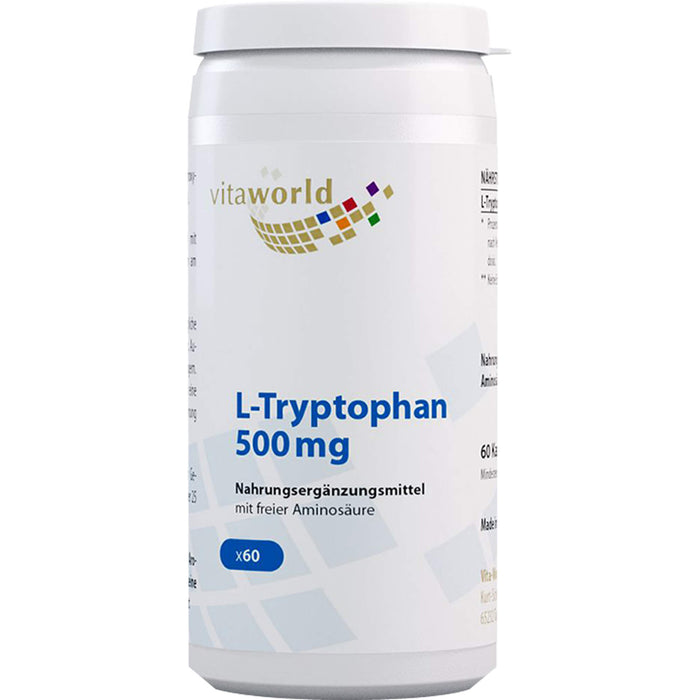 Vitaworld L-Tryptophan 500 mg Kapseln, 60 pcs. Capsules