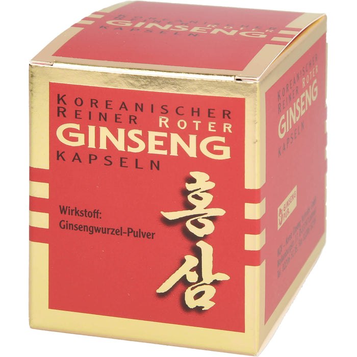 Koreanischer Reiner Roter Ginseng Wurzelpulv 300mg, 100 St. Kapseln