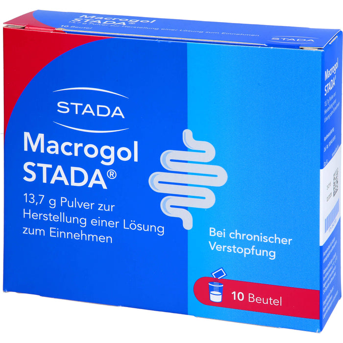 STADA Macrogol 13,7 g Pulver bei chronischer Verstopfung, 10 pcs. Sachets