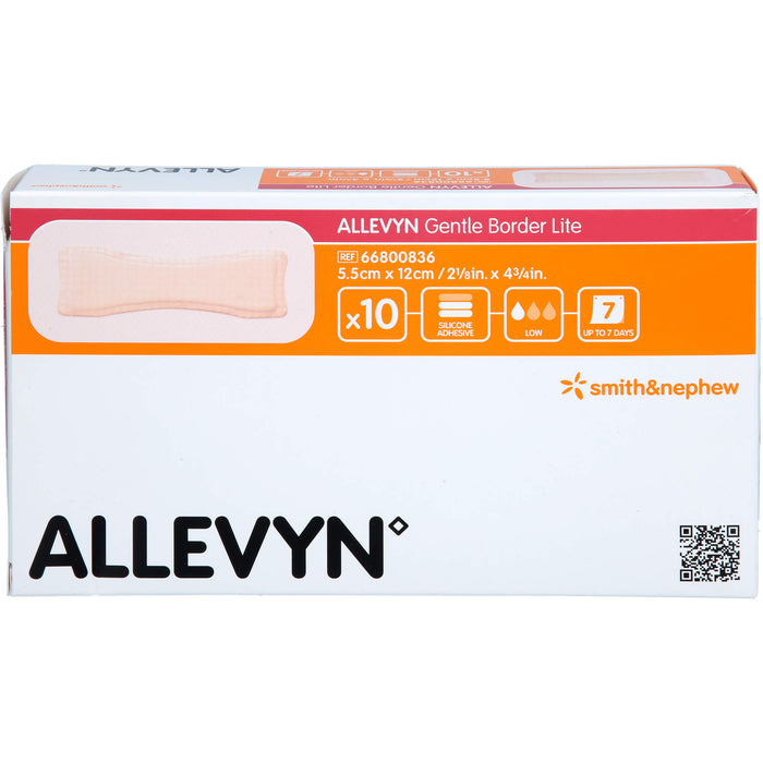 Allevyn Gentle Border Lite 5,5x12cm, 10 St VER