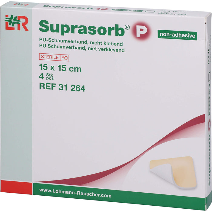 Suprasorb P PU-Schaumverband nicht klebend, 4 St VER