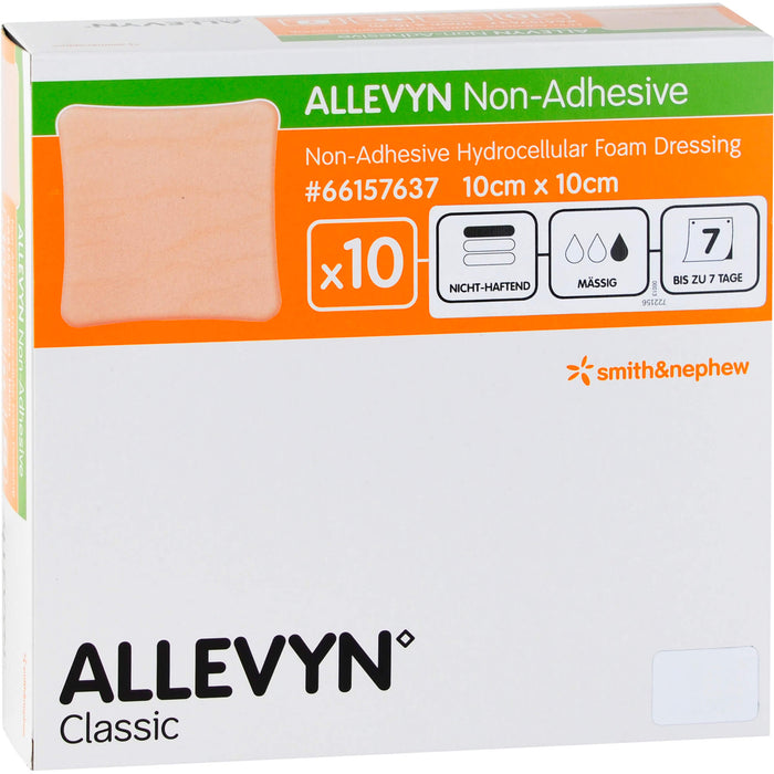 ALLEVYN non Adhesive 10x10cm Kompressen, 10 St KOM