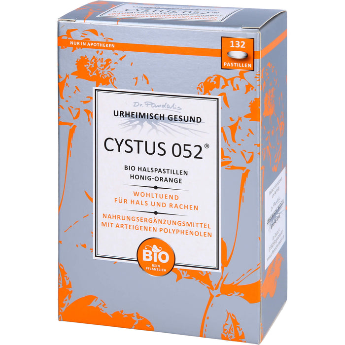 Cystus 052 Bio Halspastillen Honig-Orange, 132 St PAS