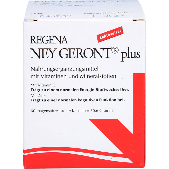 Regena Ney Geront plus Kapseln zur Verbesserung des Energiehaushalts, 60 pcs. Capsules