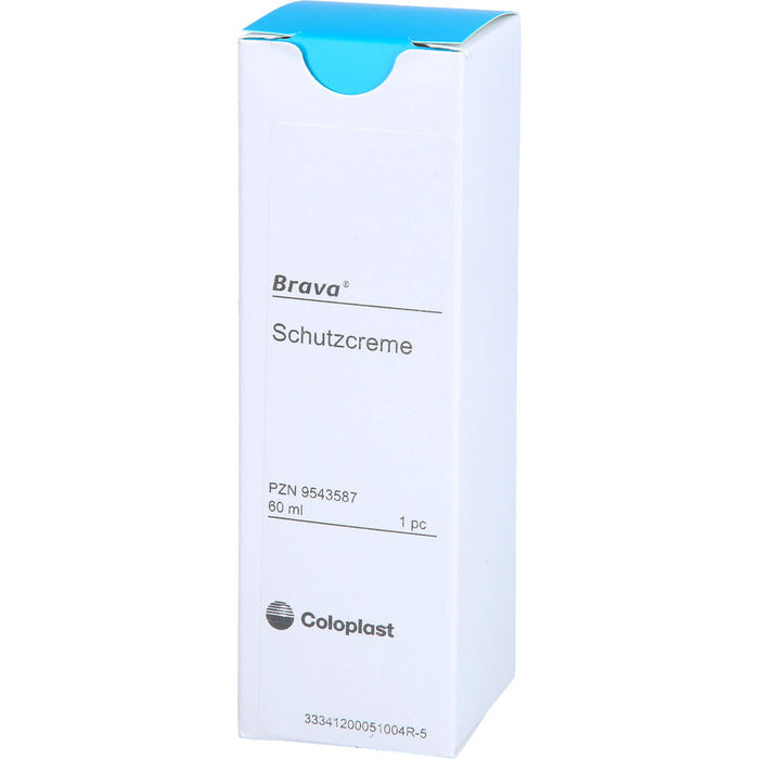 Brava Hautschutzcreme zur Unterstützung der Pflege wunder, trockener und irritierter Haut, 60 ml Crème