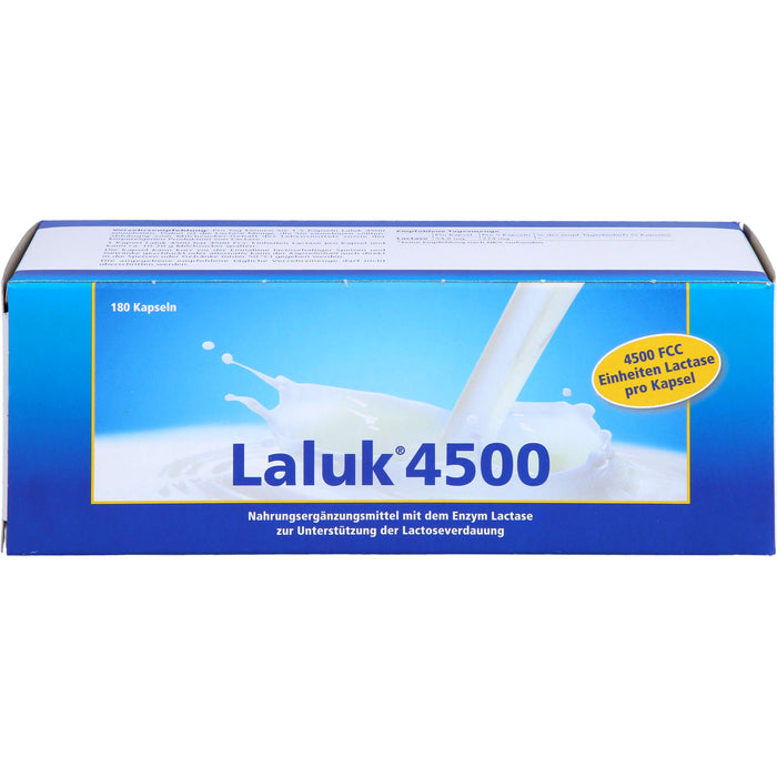 Laluk 4500 Kapseln zur Unterstützung der Lactoseverdauung, 180 pc Capsules