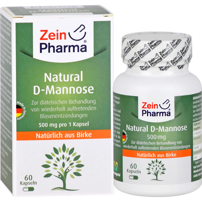 ZeinPharma Natural D-Mannose Kapseln, 60 St. Kapseln