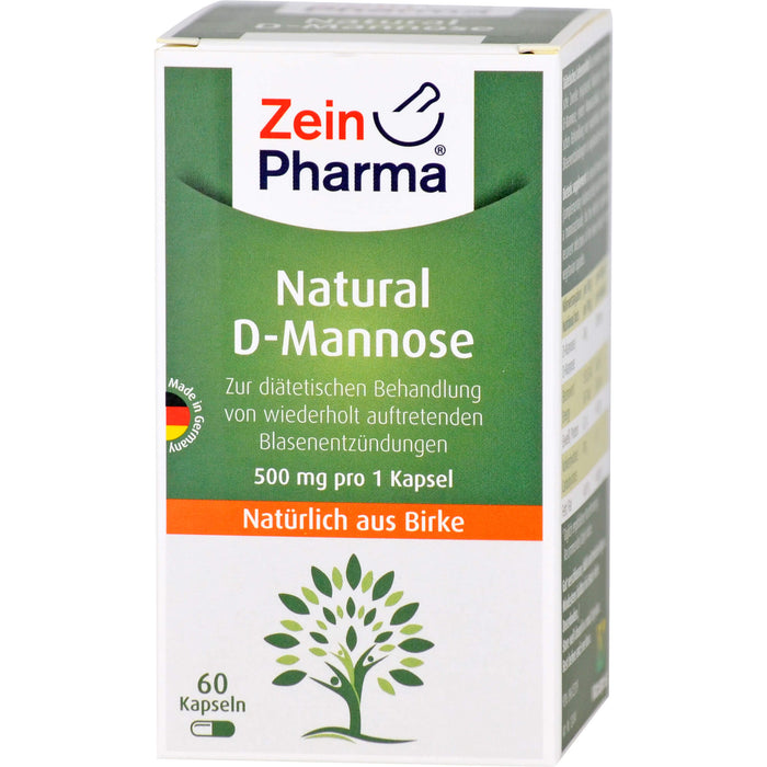 ZeinPharma Natural D-Mannose Kapseln, 60 St. Kapseln