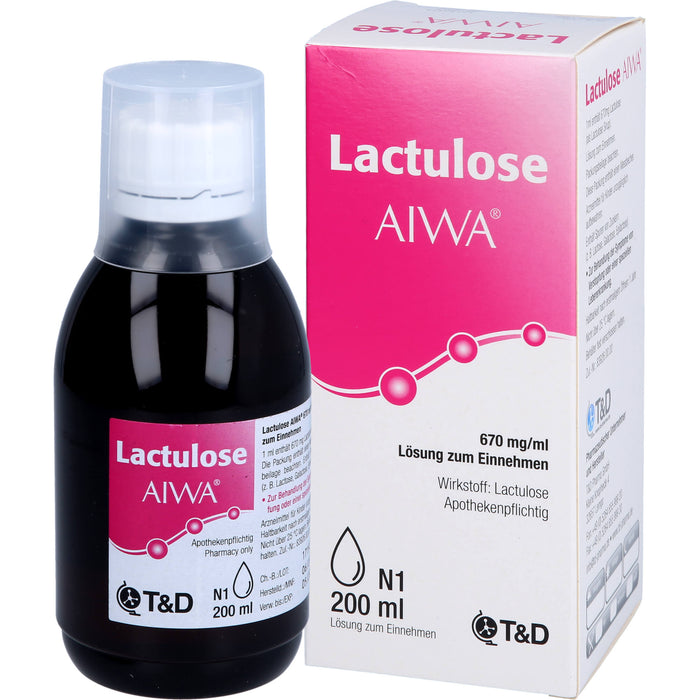 Lactulose AIWA 670 mg/ml Lösung zum Einnehmen, 200 ml LSE