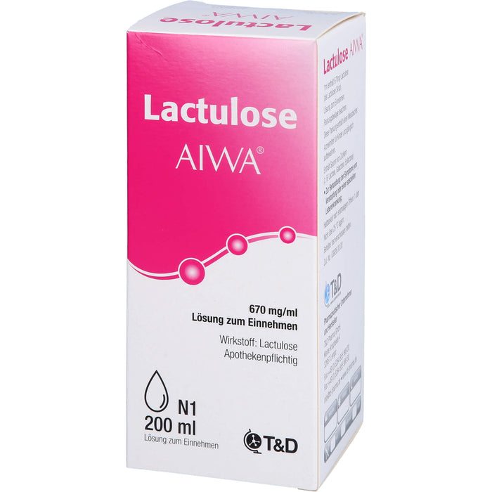 Lactulose AIWA 670 mg/ml Lösung zum Einnehmen, 200 ml LSE