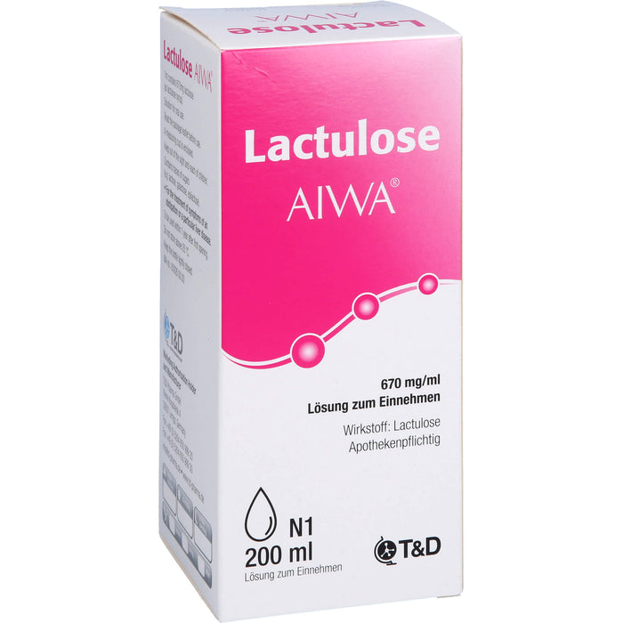 Lactulose AIWA 670 mg/ml Lösung zum Einnehmen, 200 ml LSE