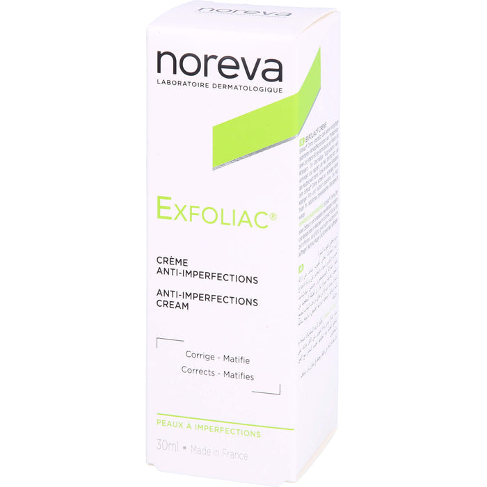 noreva Exfoliac Creme gegen unreine Haut, 30 ml Crème