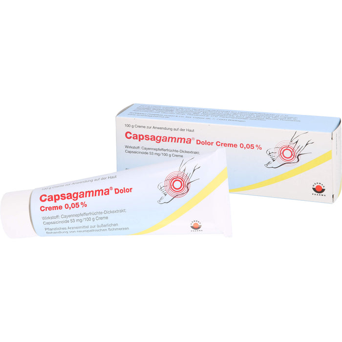 Capsagamma Dolor Creme zur äußerlichen Behandlung von neuropathischen Schmerzen, 100 g Crème