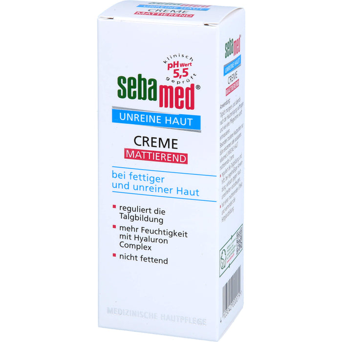 sebamed Unreine Haut mattierende Creme, 50 ml Creme