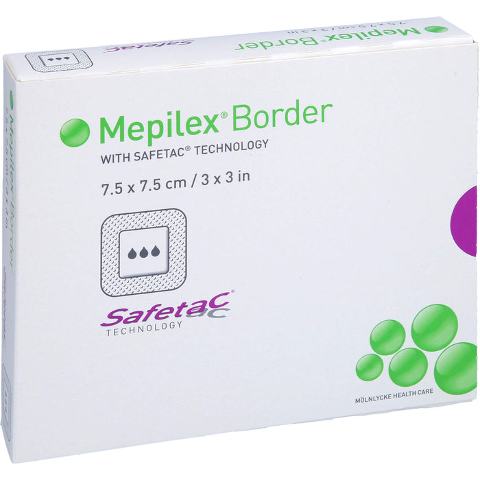 MEPILEX Border Schaumverband 7,5x7,5cm, 5 St VER