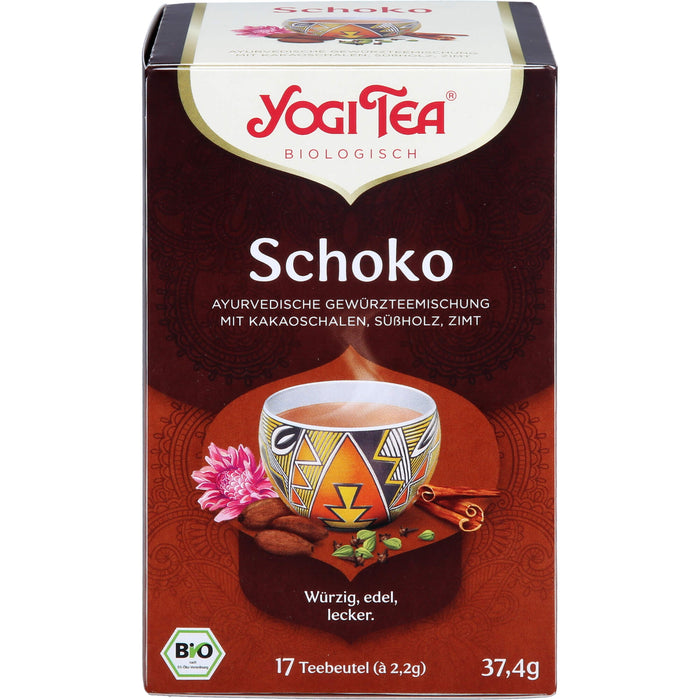 YOGI TEA Schoko ayurvedische Gewürzteemischung, 17 pc Sac filtrant