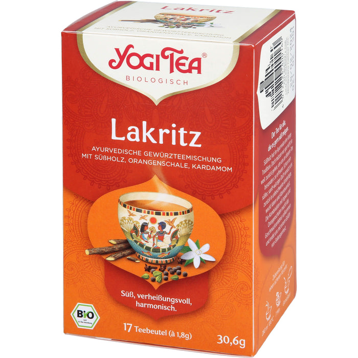 YOGI TEA Lakritz ayurverdische Gewürzteemischung, 17 pc Sac filtrant