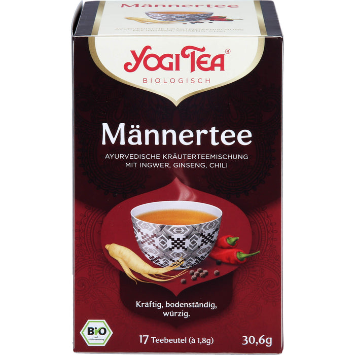 YOGI TEA Männer Tee ayurvedische Kräuterteemischung, 17 St. Filterbeutel