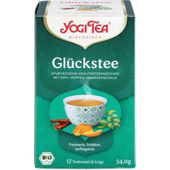 YOGI TEA Glücks Tee ayurvedische Kräuterteemischung, 17 pc Sac filtrant