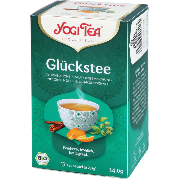 YOGI TEA Glücks Tee ayurvedische Kräuterteemischung, 17 St. Filterbeutel