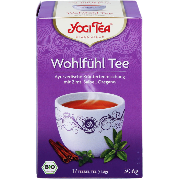 YOGI TEA Wohlfühl Tee ayurvedische Kräuterteemischung, 17 pc Sac filtrant