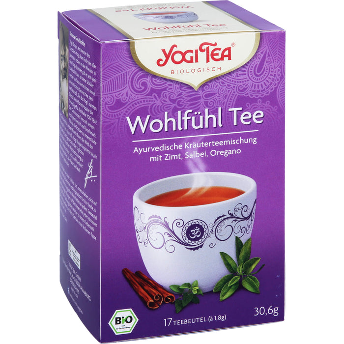 YOGI TEA Wohlfühl Tee ayurvedische Kräuterteemischung, 17 St. Filterbeutel