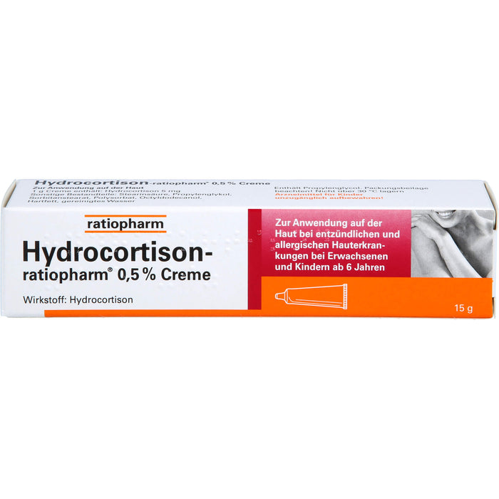 Hydrocortison-ratiopharm 0,5 % Creme, 15 g Crème