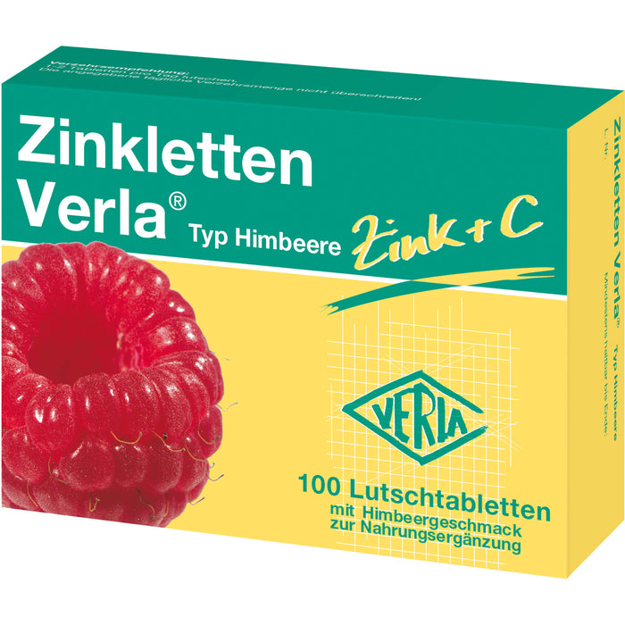 Zinkletten Verla Typ Himbeere Tabletten, 100 St. Tabletten