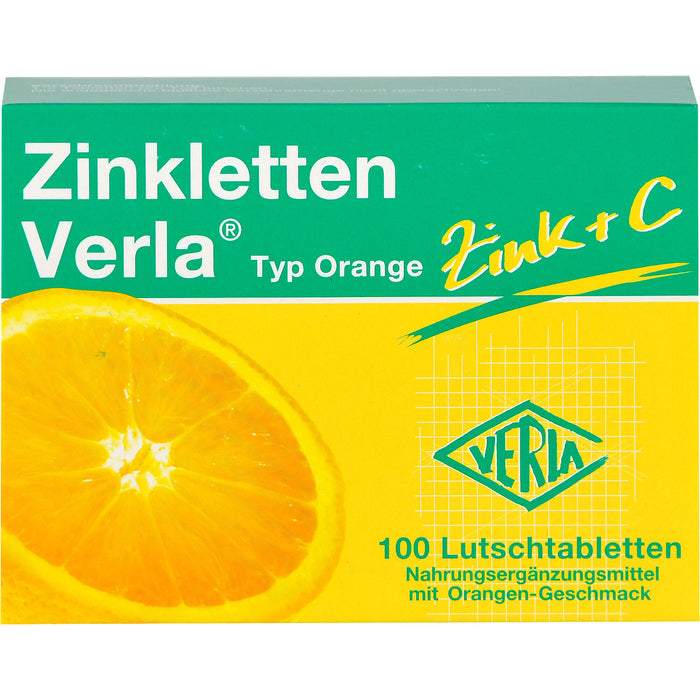 Zinkletten Verla Typ Orange Tabletten, 100 pc Tablettes