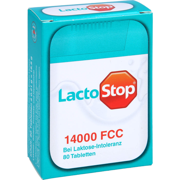 LactoStop 14000 FCC Spender bei Lactose-Intoleranz, 80 St. Tabletten