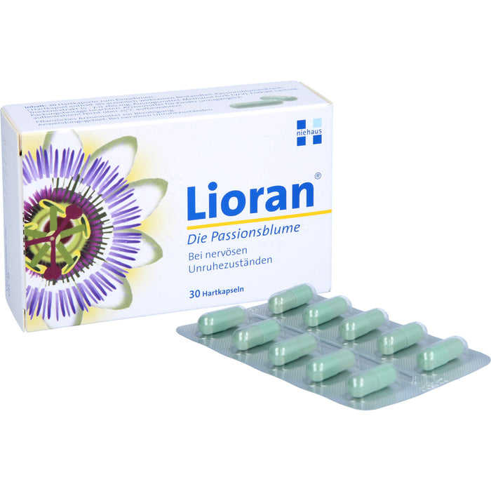 Lioran die Passionsblume Hartkapsseln bei nervösen Unruhezuständen, 30 pc Capsules