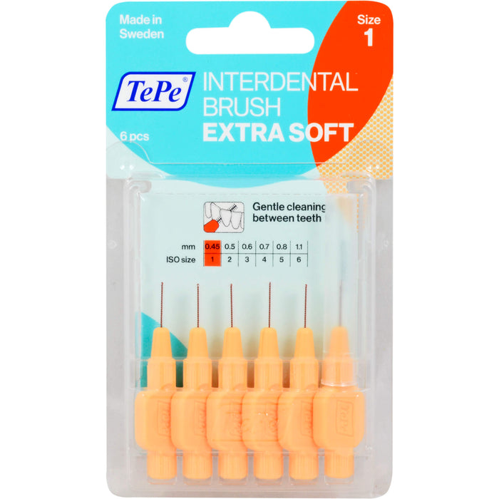 TePe Interdentalbürsten extra soft Size 1, 5 St. Interdentalbürsten