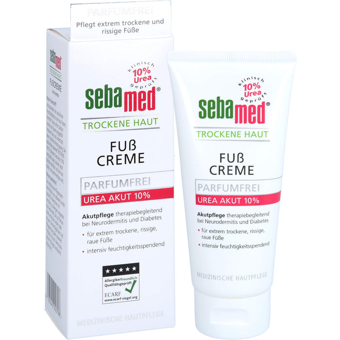 sebamed Trockene Haut Parfumfrei Fußcreme Urea 10%, 100 ml Creme