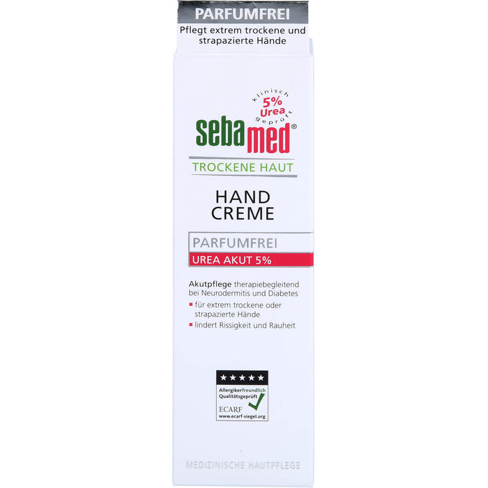 sebamed Trockene Haut Parfumfrei Handcreme Urea 5%, 75 ml Cream