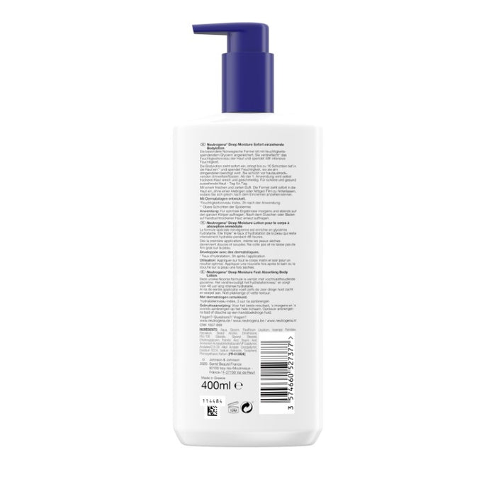 Neutrogena NF Deep Moisture Bodylotion für trockene Haut, 400 ml soins du corps