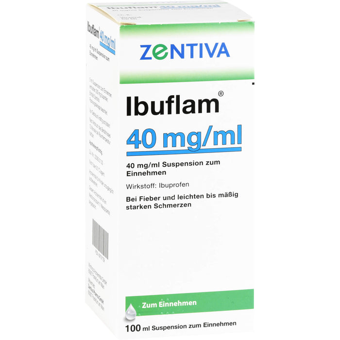 Ibuflam Kindersaft 4 %, 100 ml Solution