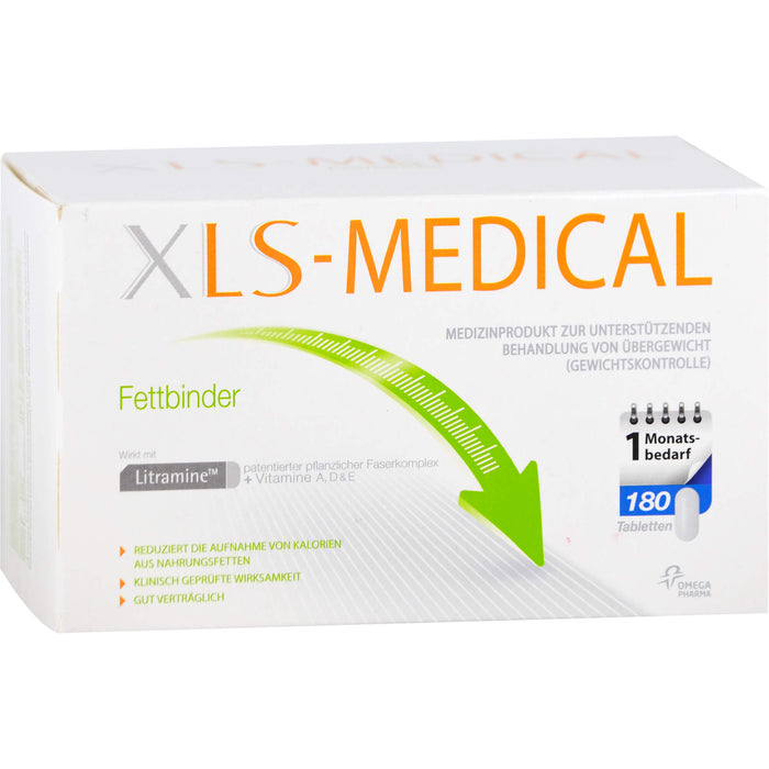 XLS-Medical Fettbinder Monatspackung, 180 St TAB