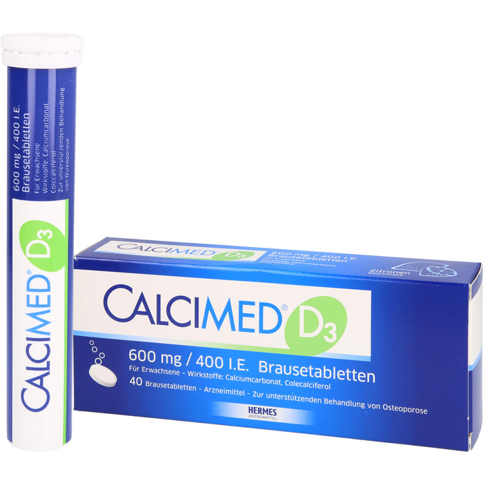 Calcimed D3 600 mg / 400 I.E. Brausetabletten, 40 St BTA